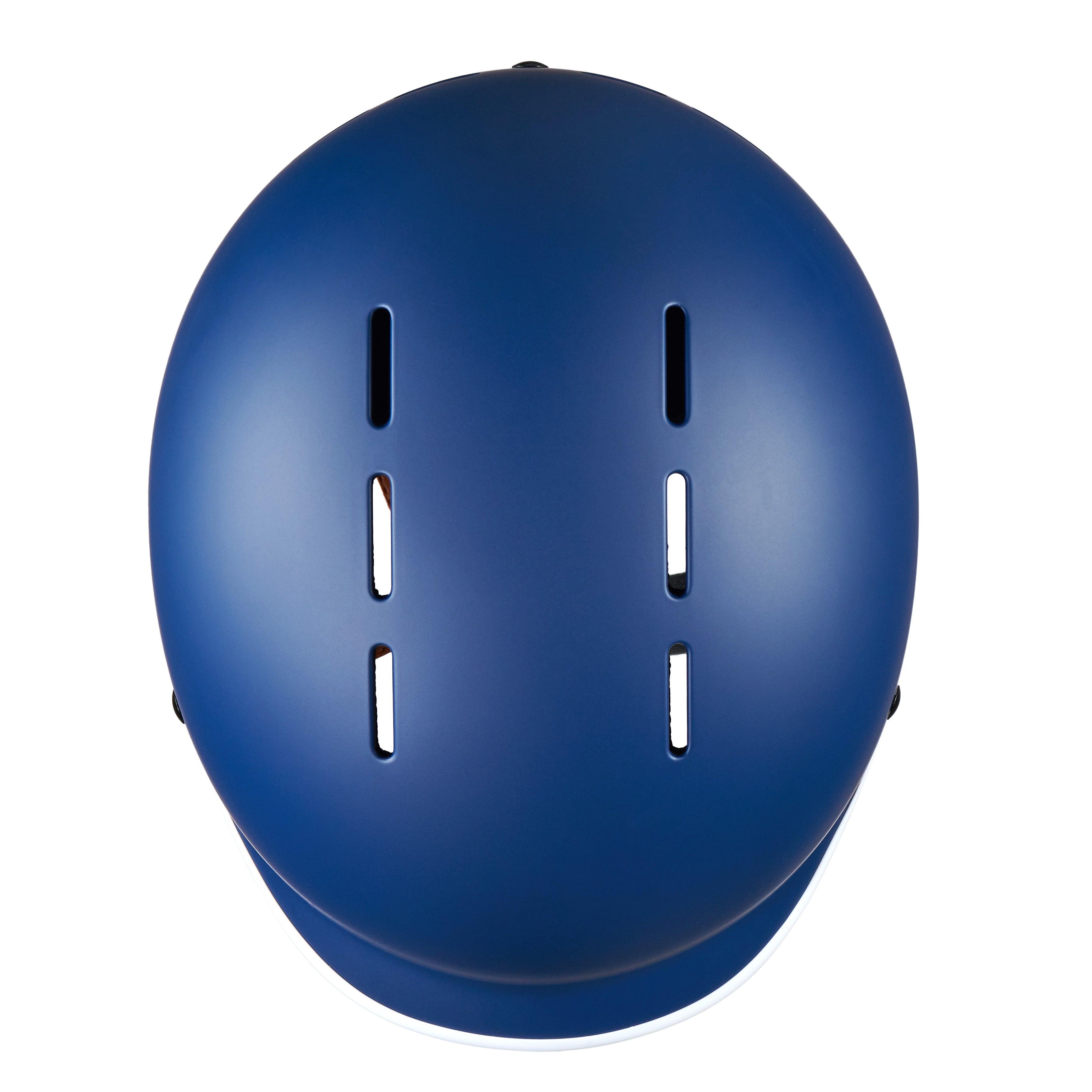 Eroz Vintage Collection Helm für Elektroroller und Fahrrad (Blau/Schwarz)