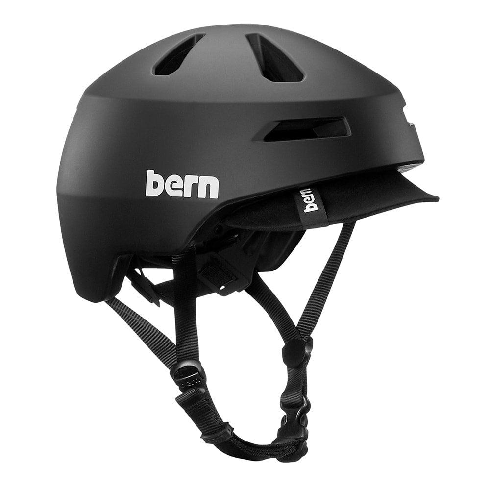 Bern Brentwood 2.0 Mattschwarzer Helm mit Visier – Mattschwarz