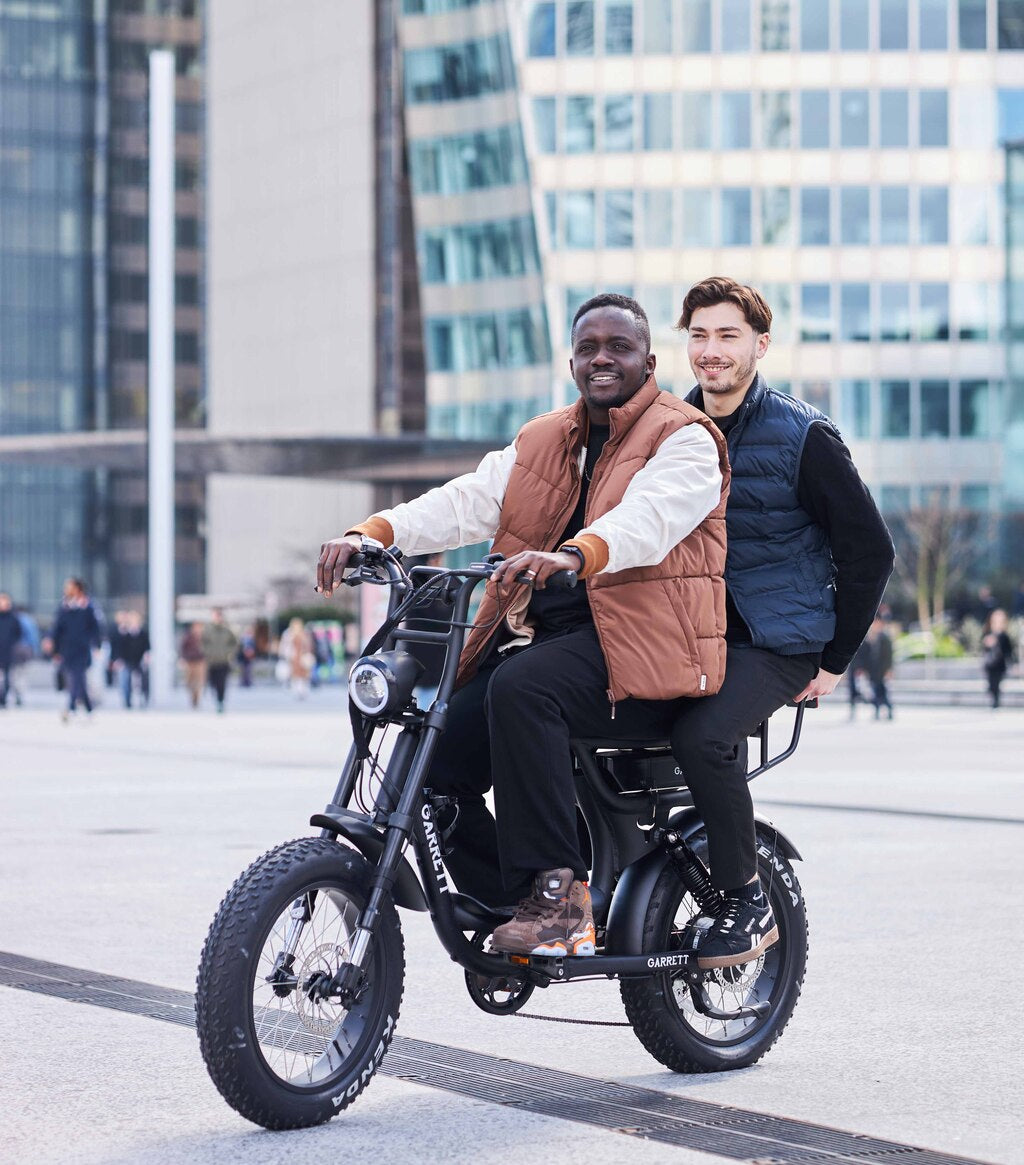Bicicleta eléctrica de carga biplaza Garrett Miller City (versión 2024)