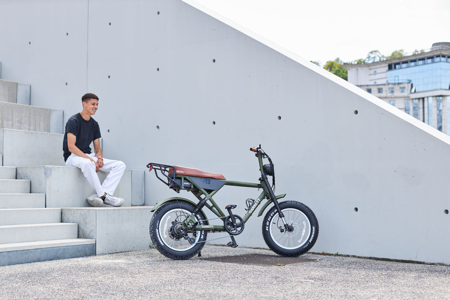 Zweisitzer-Lasten-Elektrofahrrad Garrett Miller Z (Version 2024)