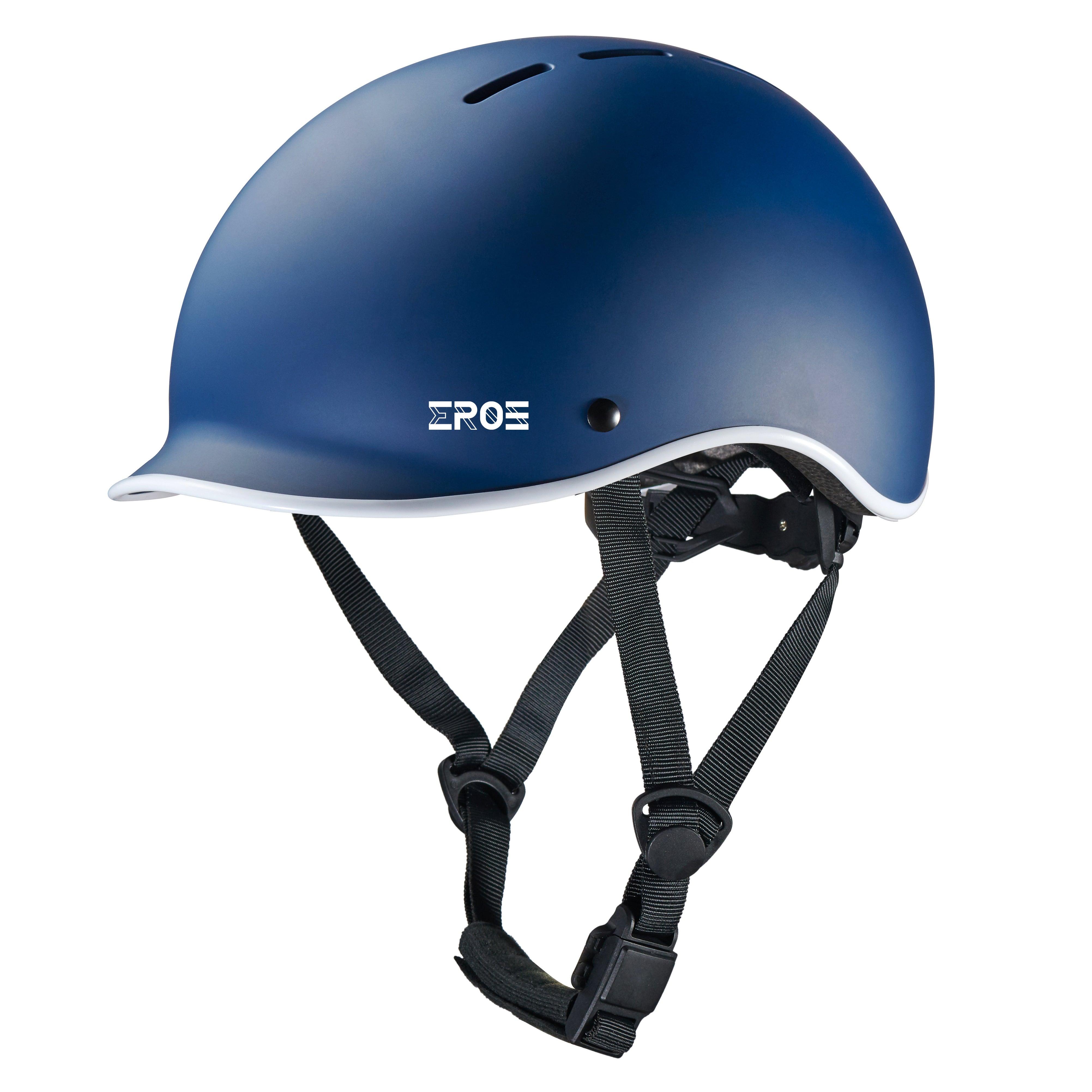 Casque Eroz Vintage Collection pour Trottinette Electrique et Vélo (Bleu/Noir)